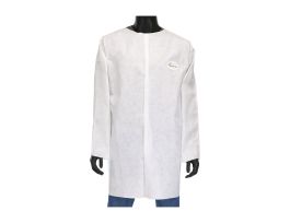 PosiWear M3 White Labcoat, Snap Front Closure, No Pockets , XL