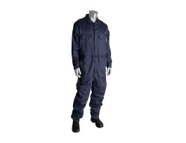 8 Cal FR Dual Cert. 7oz. Coverall, NFPA 70E & NFPA 2112, Navy, 2X