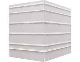 Plastic 3-Side Free Stand, 36" H X 24" W, Signs Per Board 4, 36" H x 24" W, White