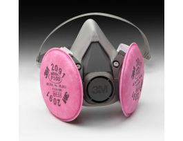 3M™ Half Facepiece Respirator Assembly 6291/07002(AAD), with 3M™ Particulate Filters 2091/07000(AAD), P100 24 EA/Case