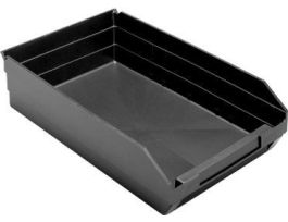 17 7/8INX 11 1/8INX 4IN SHELF BIN BLACK