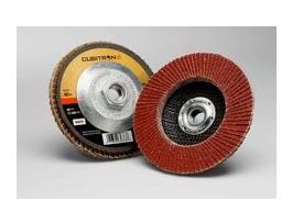 3M™ Cubitron™ II Flap Disc 969F, 40+, T27, 4-1/2 in x 7/8 in, 10 ea/Case
