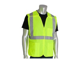 Class 2 Solid Breakaway Vest, 3 Pkt H&L Closure, 2in. Tape