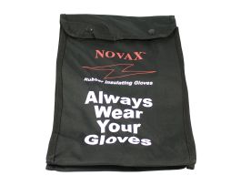 NOVAX, Nylon Bag for 11 In. Electrical Rated Glove, Blk.