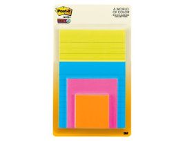 Post-it® Super Sticky Notes 4622-SSAU, Multi Sizes, Energy Boost
