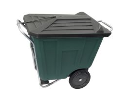 CART AKRO-CART W/LID 90 GAL GREEN