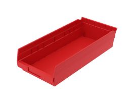 BIN SHELF BIN 17-7/8 X 8-3/8 X 4 RED