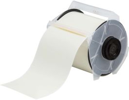 All Weather Permanent Adhesive Vinyl Label Tape for GlobalMark Printer - 4" Clear