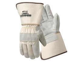 GLOVE LEATHER PALM GAUNTLET.