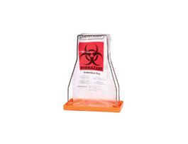 20 gal HDPE Biohazard Bags w/ Sterilization Patch, 24 x 36"; 100/cs