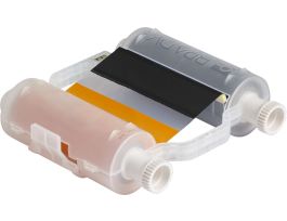 B30 Series R10000 Printer Ribbon, Cartridge of 200', Black/Orange, 4.33" W , 60 Panels Sets Per Roll