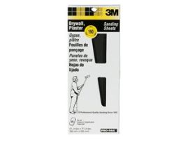 3M™ Drywall Sanding Sheet 99431NA, 4 3/16 in x 11 1/4 in, 150 Grit, 25 shts/pk, 10 pks/cs