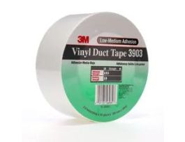 3M™ Vinyl Duct Tape 3903, White, 2 in x 50 yd, 6.5 mil, 24 Roll/Case, Individually Wrapped Conveniently Packaged