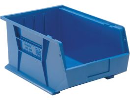 BIN STACK HANG PP BLUE 16 X11 X 8 IN