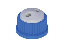 Solvent Delivery Cap, two 1/4"-28 ports, GL25; 1/ea