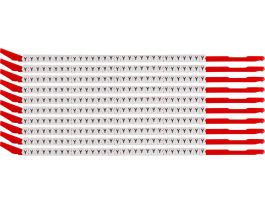 ClipSleeve Wire Markers Size 10 Nylon 16 AWG - 14 AWG, Y Pack of 300 Each