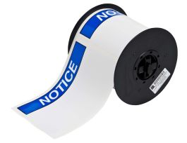 All Weather Permanent Adhesive Vinyl Labels ANSI NOTICE Header for B30 Printers - 4" x 6"