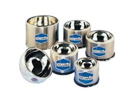 Shallow Form Stainless Steel and Glass Dewar Flask, 1.9 L