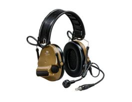 3M™ Peltor™ ComTac™ V Headset MT20H682FB-47 CY, Foldable, Single Lead, Standard Dynamic Mic, NATO Wiring, Coyote, 10 ea/Case