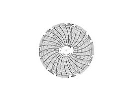 Chart Paper for Super-Compact Temperature Chart Recorders, 50 to 96F, 7 day