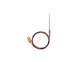 Thermocouple Microprobe, 4" L/0.020" Dia, Grounded d; Type K