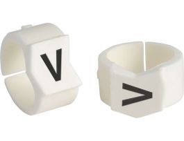 ClipSleeve Wire Markers Size 45 Nylon 0 AWG - 0 AWG, V Pack of 50 Pieces