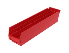 BIN SHELF BIN 17-7/8 X 4-1/8 X 4 RED