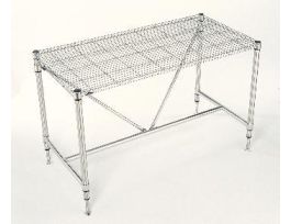 TABLE PERF W/OVRHD TY 304 SS 30X72IN