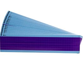 NEMA Wire Marker Permanent Adhesive Vinyl 0.5in H x 0.25in W Purple PK/25 Crds