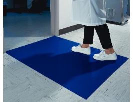 MAT CLEAN ROOM 18X36IN BLUE