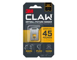 3M™ CLAW™ Drywall Picture Hanger 45 lb with Temporary Spot Marker 3PH45M-1ES, 1 hanger, 1 marker