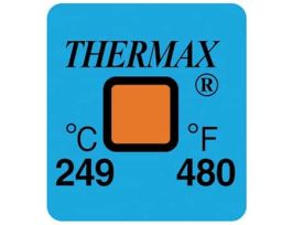 Irreversible 1 Point Temperature Label, 249C/480F; 50/Pk