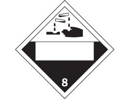 Dot Vehicle Placard Sign, 10.75" H x 10.75" W x 0.1" D, Fiberglass