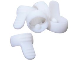 Cover White Safelock; 5 PC