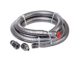 Cryogenic Transfer Hose, Stainless Steel; 6 ft