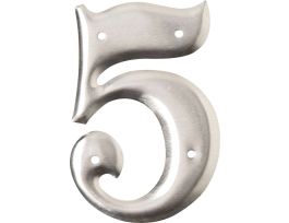 1600 Series Permanent Aluminum Embossed Number and Letter Labels 3 in 5 10/PK