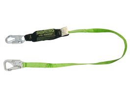 Miller BackBiter™Tie-Back Lanyards, 6-ft. single leg, 1 locking snap hook and (1) 5K snap hook, Green