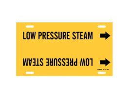 Low Pressure Steam Pipe Marker, 10" H x 24" W, Fits Pipes 8" Dia. Thru 9.875" Dia.