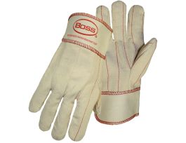 BOSS, Double Palm, 100% Cotton, Clute Cut, Rubberized Safety Cuff