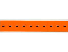 Outdoor Vinyl 2 in Black on Orange Numbers - Card of 10 Labels