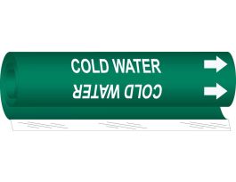 Cold Water Pipe Marker, 26" H x 12" W, Fits Pipes 2.5" Dia. Thru 7.875" Dia.