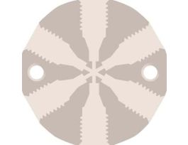 High-Pressure Manifold Assembly, 7 Port, PEEK, 0.020" ID, 1/16" OD Tubing, 10-32 Coned; 1/EA