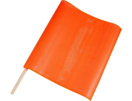 Roll-Up Warning Flag Sign, 24" H x 24" W,