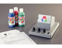 COLOR MIXING WITH LIGHTS AND PAINTS.