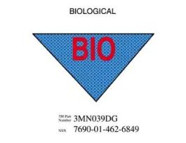 3M™ Diamond Grade™ Damage Control Sign 3MN039DG, "BIOLOG", 11.5 in x 8 in, 10/Package