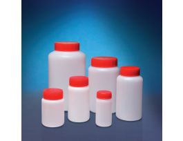 BOTTLE ROUND SCW CAP HDPE RED 37MM 250ML