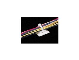 Nylon Cable/Zip Tie Mounts, for 7 to 11" L Ties, White; 100/Pk