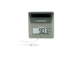 Traceable Solar-Powered Digital Thermometer with External Probe and Calibration
