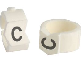 ClipSleeve Wire Markers Size 36 Nylon 4 AWG - 2 AWG, C Pack of 50 Pieces