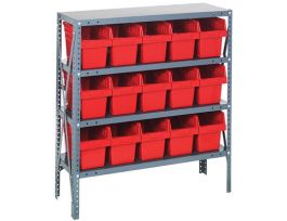 12IN X 36IN X 39IN 15 RED 8IN BINS